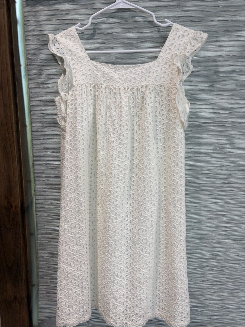 GAP Kids White Eyelet Sleeveless Dress